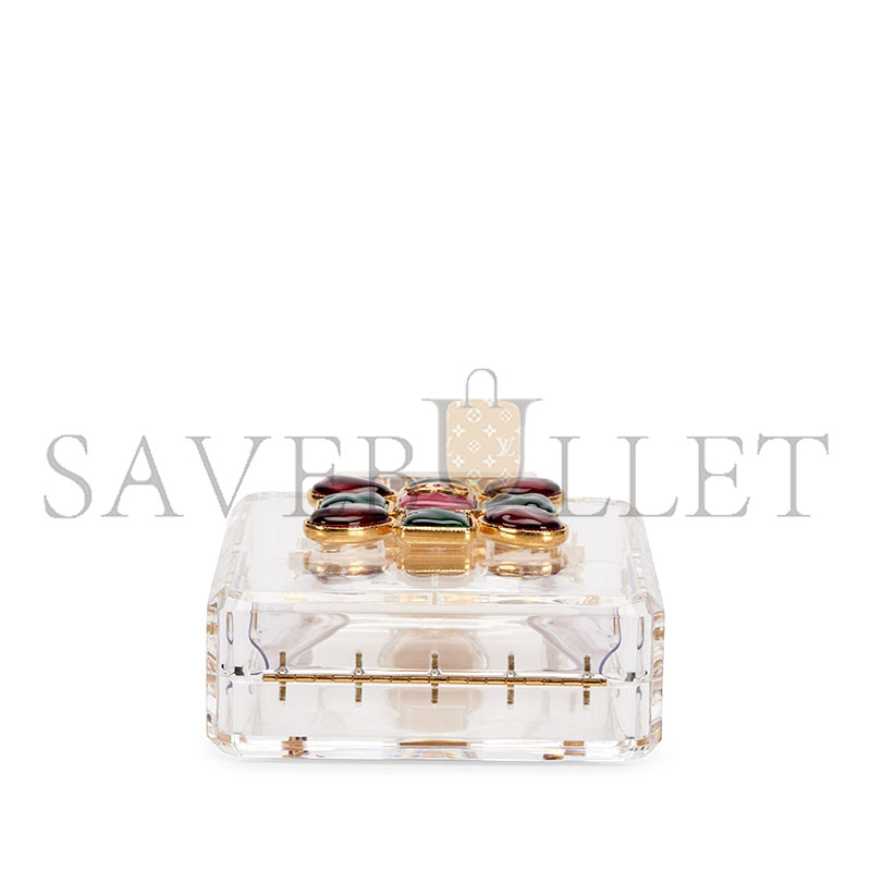 Ch**el master limited edition green and red gripoix maltese perfume minaudiere (20*12*4cm)